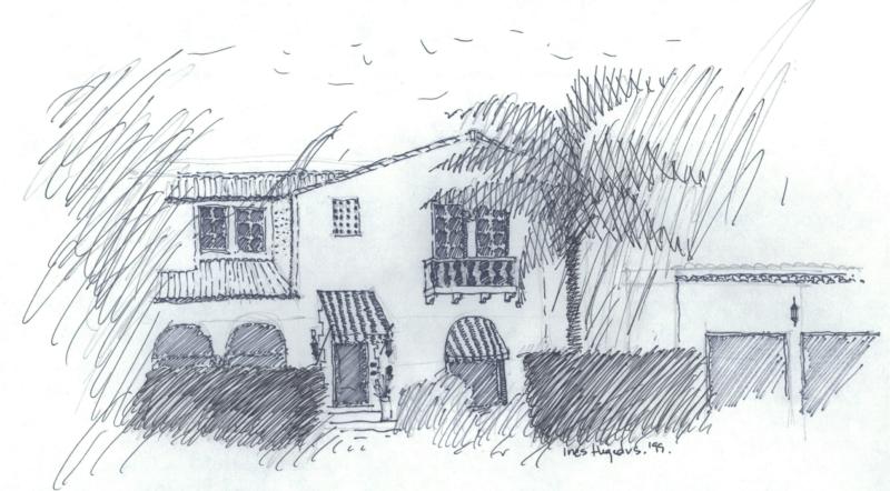 Sketch of Miami Shores Historic Home